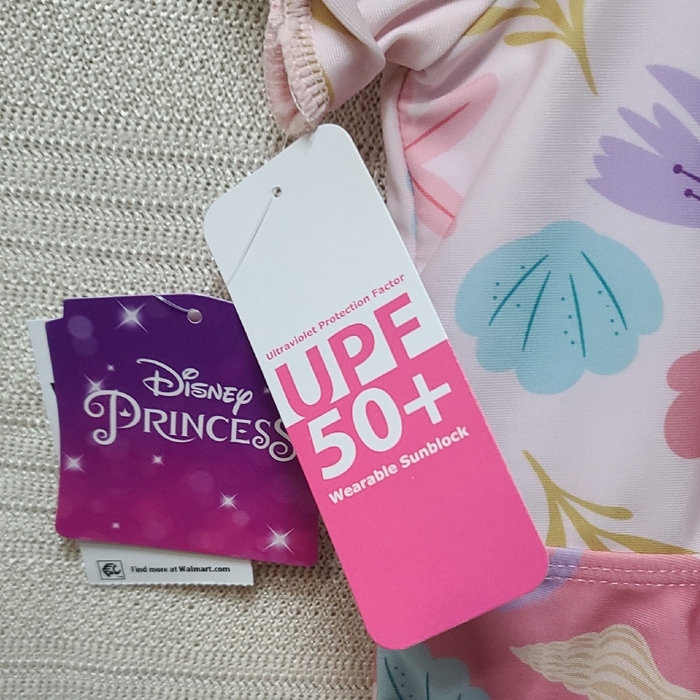 Pink Floral Kids Swimsuit - Picture 5 of 11